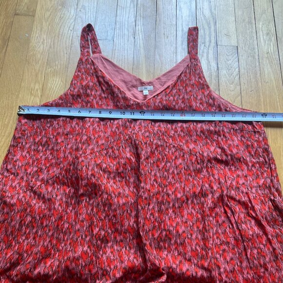 Joie Size XXL Orange Tea Rose Flowy Boho V-Neck Tiered Sleeveless Maxi Dress - Picture 16 of 16